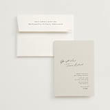 "kinkaid" - Wedding Invitations in Ivory by Carolyn Nicks - Invitation with Envelope