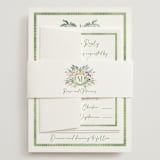 "Tropical Dreams" - Wedding Invitations in Jungle by Petra Kern - Assembled with Belly Band