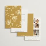 "Vintage Label" - Wedding Invitations in Butter by Nazia Hyder - Back of Card Options