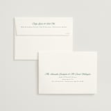 "Scripted" - Wedding Invitations in Emerald by Creo Study - FREE Recipient Addressing
