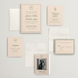"Scripted" - Wedding Invitations in Emerald by Creo Study - Invitation Suite
