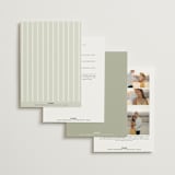 "Summer Fields" - Wedding Invitations in Petal by Lisa Joanna Harrison - Back of Card Options