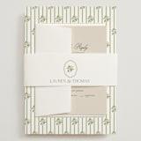 "Summer Fields" - Wedding Invitations in Petal by Lisa Joanna Harrison - Assembled with Belly Band