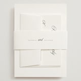 "Beautiful Day" - Wedding Invitations in Graphite by Leah Bisch - Assembled with Belly Band