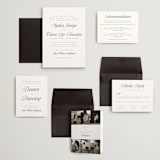 "Beautiful Day" - Wedding Invitations in Graphite by Leah Bisch - Invitation Suite