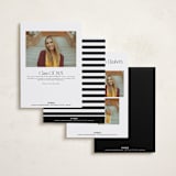 "In the Center" - Graduation Announcements in Cloud by Susan Brown - Back of Card Options