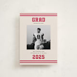 "Team Grad" - Graduation Announcements in Cherry by Louise Kay - Front
