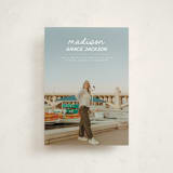 "Handwritten Stack" - Graduation Announcements in Snow by Stephanie Heinrich Godbout - Front