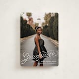 "Ribbons and Cords" - Graduation Announcements in Ink by Megan Davis - Front