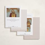 "r e f l e c t i o n" - Graduation Announcements in Charcoal by Sara Hicks Malone - Back of Card Options