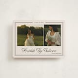 "Timeless Border" - Graduation Announcements in Almond by Brianne Larsen - Front