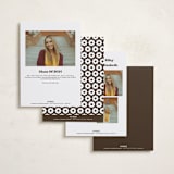 "Vinyl" - Graduation Announcements in Espresso by Megan Davis - Back of Card Options
