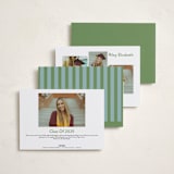 "Preppy Stripes" - Graduation Announcements in Seaside by Morgan Kendall - Back of Card Options