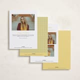 "Bold Baddie" - Graduation Announcements in Legal Pad by Claire - Back of Card Options