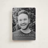 "Understated" - Graduation Announcements in Salt by Ekko Studio - Front