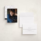 "Stacked Name" - Graduation Announcements in Linen by Erica Krystek - Assembled