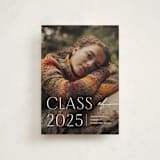 "Contemplate" - Graduation Announcements in Snowberry by Pixel and Hank - Front