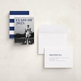 "Bold Headline" - Graduation Announcements in Midnight by Emily Sabol Goss - Assembled