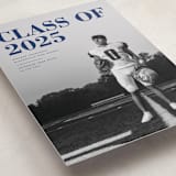"Bold Headline" - Graduation Announcements in Midnight by Emily Sabol Goss - Detail