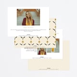 "Grad Florals" - Graduation Announcements in Cream by Morgan Ramberg - Back of Card Options