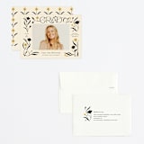"Grad Florals" - Graduation Announcements in Cream by Morgan Ramberg - Assembled