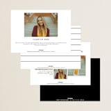 "Scales of Justice" - Graduation Announcements in Ink by Hudson meet Rose - Back of Card Options
