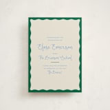 "Augusta" - Graduation Announcements in Tide by Megan Davis - Front