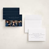 "Top Three" - Graduation Announcements in Denim by Lea Delaveris - Assembled