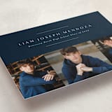 "Top Three" - Graduation Announcements in Denim by Lea Delaveris - Detail