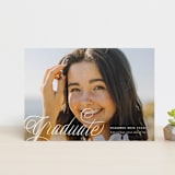 "Swooping" - Graduation Announcements in Cotton by Carmia Jordaan - Front