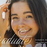 "Swooping" - Graduation Announcements in Cotton by Carmia Jordaan - Detail