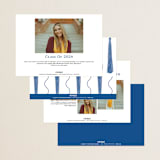"Tassled" - Graduation Announcements in Cobalt by Ashlee Townsend - Back of Card Options