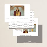 "Structural" - Graduation Announcements in Snowdrop by Snow and Ivy - Back of Card Options