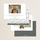 "Chic Name" - Graduation Announcements in Cloud by Carolyn MacLaren - Back of Card Options