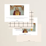 "Persistence" - Graduation Announcements in Cream by Nazia Hyder - Back of Card Options