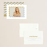 "wavy frame" - Graduation Announcements in Aqua by Baumbirdy - Assembled