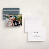 "Tassled T" - Graduation Announcements in Snow by Lauren Chism - Assembled