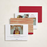 "Grad Stripes" - Graduation Announcements in Rose & Sunflower by Anna Elder - Back of Card Options