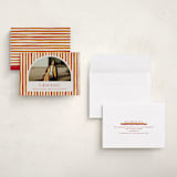 "Grad Stripes" - Graduation Announcements in Rose & Sunflower by Anna Elder - Assembled