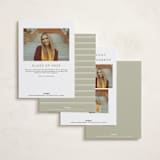 "headlined" - Graduation Announcements in Pearl by Emily Sabol Goss - Back of Card Options