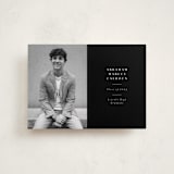 "Distinguished" - Graduation Announcements in Noir by Meggy Masters - Front