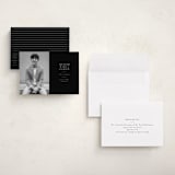 "Distinguished" - Graduation Announcements in Noir by Meggy Masters - Assembled