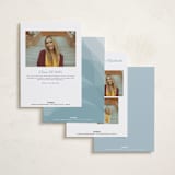 "Arc" - Graduation Announcements in Quartz by Erin Deegan - Back of Card Options