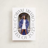 "Well Rounded" - Graduation Announcements in Classic White by Cindy Reynolds - Front