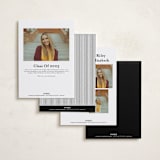 "Well Rounded" - Graduation Announcements in Classic White by Cindy Reynolds - Back of Card Options