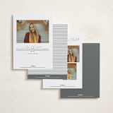 "Grad in Overlay" - Graduation Announcements in Eggshell by Carolyn MacLaren - Back of Card Options
