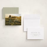 "Classic Allure" - Graduation Announcements in Cotton by Oscar and Emma - Karly Depew - Assembled