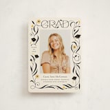 "Grad Florals" - Graduation Announcements in Cream by Morgan Ramberg - Front