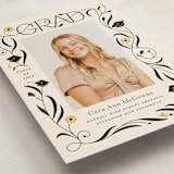"Grad Florals" - Graduation Announcements in Cream by Morgan Ramberg - Detail