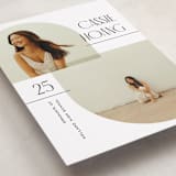 "Geo Duo" - Graduation Announcements in Snow by Pixel and Hank - Detail